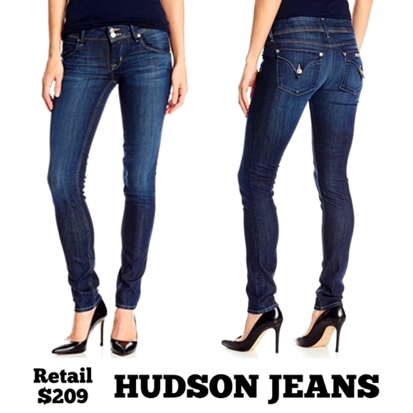 Hudson Jeans Denim - Hudson Jeans $209 Retail Like NEW! Collins Skinny blue Jean sz 28 FINAL PRICE!